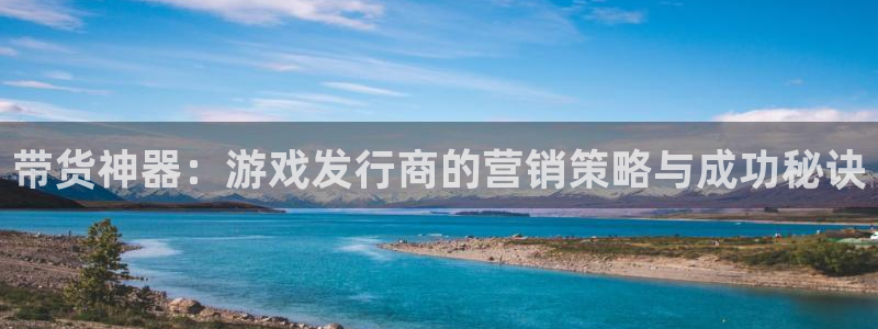 db电竞子公司怎么样知乎：带货神器：游戏发行商的营销策略与成功秘诀
